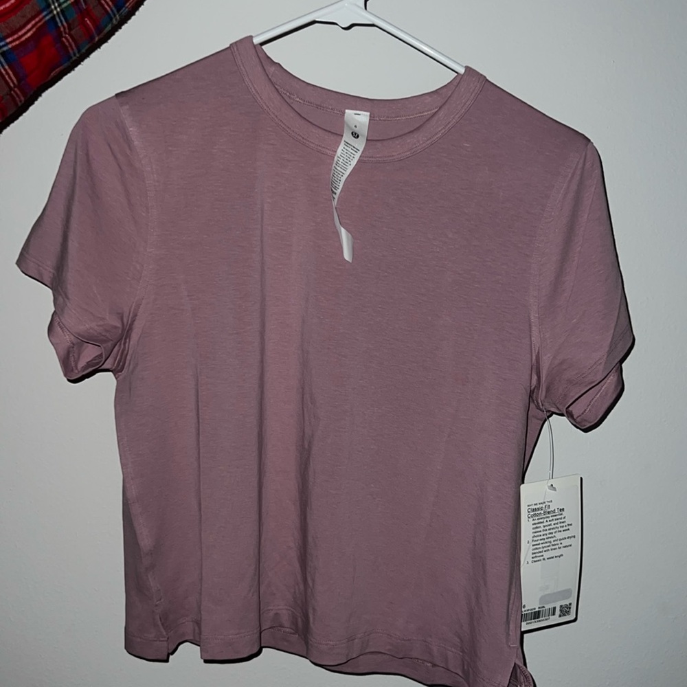 This tee falls at waist length